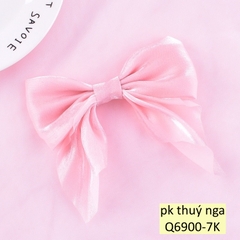 Nơ vải LỤA TRƠN-HỒNG CAM.