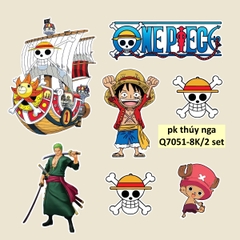 Combo 2 set giấy hoạt hình đảo hải tặc one piece.
