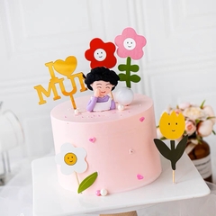 Tượng nhựa dẻo-Mẹ áo tím.