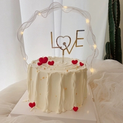 Dải ruybang có kèm đèn -TRẮNG (KT 5.5cm x 85cm).