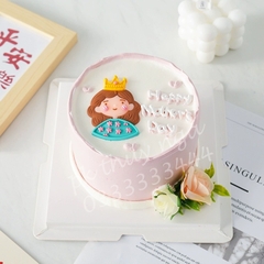 Set 5 tượng nhựa dẻo - mẹ mũ vàng áo XANH LÁ.