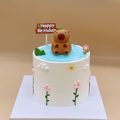 Tượng capybara nhựa (KHÔNG ĐÈN) -nhựa MỀM.