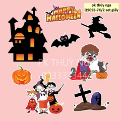 10 set giấy - Halloween 24 (mẫu 7) (tương ứng 5 túi x combo 2 set).