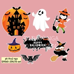 10 set giấy - Halloween 24 (mẫu 9) (tương ứng 5 túi x combo 2 set).
