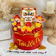 Combo 2 set giấy TẾT - đầu lân+thần tài+thỏi vàng.