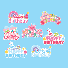Combo 14 thẻ cắm giấy HPBD mix mẫu, mix màu.