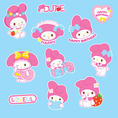 Combo 2 set giấy - Melody mẫu có chữ CUTE9124.