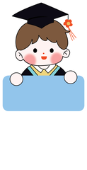 Set 40 thẻ giấy có chân cắm-bé TRAI CỬ NHÂN (MẪU 5).