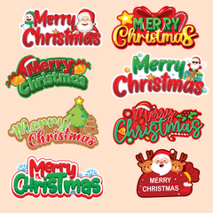 Combo 80 thẻ Merry Christmas giấy mix mẫu (5 túi).