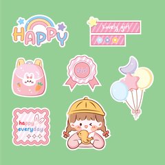 Combo 2 set giấy happy everyday-bé gái hồng9913.