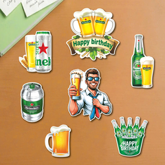 5 Set giấy bia ken và chàng trai SX.