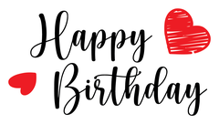 Set 30 chữ giấy -happy birthday 2 TẦNG gắn 2 trái tim đỏ kt khoảng 10cm.