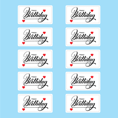 Set 60 bảng giấy HPBD hình chữ nhật- MÀU TRẮNG.