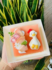 Set 5 vịt NGỒI (chất liệu đất nặn).