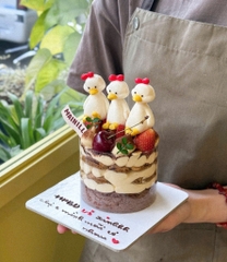 Set 5 vịt NGỒI (chất liệu đất nặn).