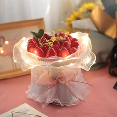 Voan thành bánh ngọc trai CÓ ĐÈN (kt 13.8cm x 200cm)-TRẮNG.