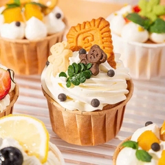 Bánh quy hình gấu đứng size to 3.6cm-MÀU NÂU ĐẬM (hộp nhựa TO 200gam).