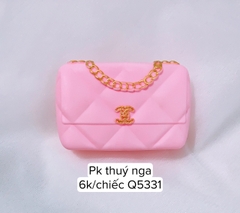 Túi Chanel - hồng (nhựa).