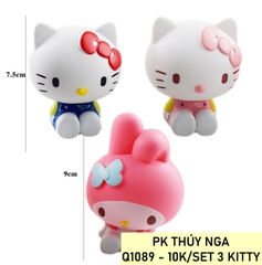 Bộ 3 kitty nhựa
