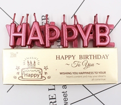Nến HPBD - đỏ.