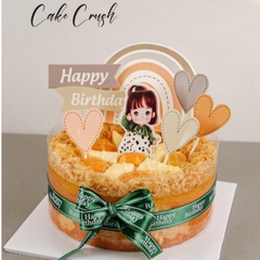 Combo 2 Set cầu vồng HPBD + tim vàng.