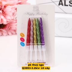 Nến nhũ nhiều màu - 10 cây