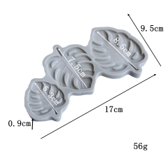 Khuôn 3 lá có gân (silicon).