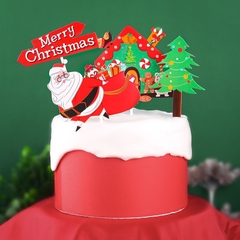 Combo  10 set giấy NOEL M17 (ông già noel kéo túi quà to) (5 túi).
