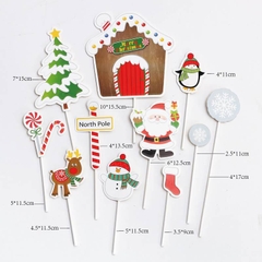Combo 10 set giấy NOEL M25 (ông già noel -nhà-gậy đỏ trắng-bông tuyết)) (5 túi).