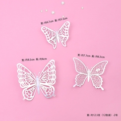 Set 12 bướm MÀU BẠC mới-M3.