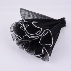 Voan thành bánh ngọc trai 14cm x 200cm - ĐEN.