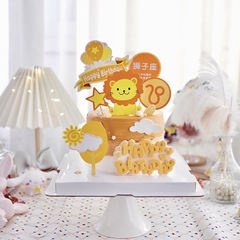 MUA 1 TẶNG 1-Combo 2 set giấy sư tử và bàn chân, chùm bóng.