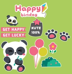 MUA 1 TẶNG 1 - Combo 2 set GẤU TRÚC -bàn chân-chùm bóng.