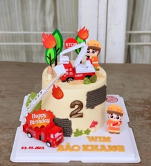 Set 4 xe cứu hỏa nhựa.
