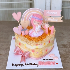 CAM-Combo 2 Set cầu vồng HPBD + tim hồng.
