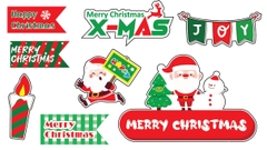 Combo 10 set giấy NOEL M7 (ông già noel-nến-dây chứ JOY) (5 túi).