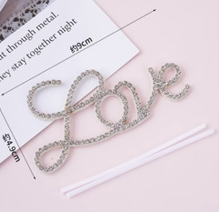 Set 10  chữ Love gắn hạt (mẫu mới) (CHÚ Ý tránh nhầm với set 5).