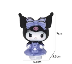 Tượng Mèo Kuromi váy tím (cài nơ tím).