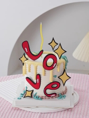 MUA 1 TẶNG 1-Combo 2 set giấy-Love đỏ và ngôi sao vàng.