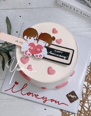 10 set thẻ kéo đôi tình yêu - Happy anniversary.