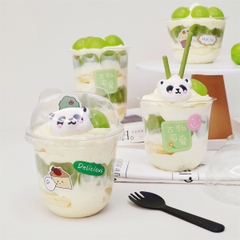 Set 50 cốc kèm nắp hình gấu (300ml).