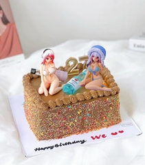 Tượng bikini sexy  (nhựa nhẹ) -màu xanh.