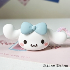 Tượng silicon - Chó trắng Cinnamoroll tai dài 3D.