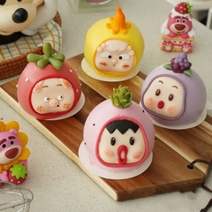 Set 4 tượng nhựa dẻo - baby mập size nhỏ.