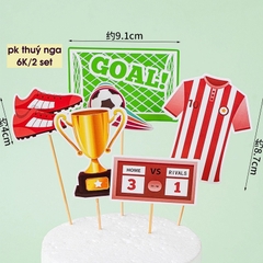 Combo 2 set cắm bóng đá-áo sọc trắng đỏ.