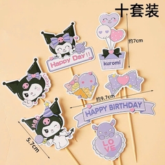 Combo 2 set giấy - Kuromi mẫu 15 (có hình cây kem).