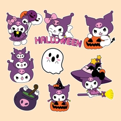 Combo 2 set giấy - Halloween KUROMI  2024 (mẫu 5).