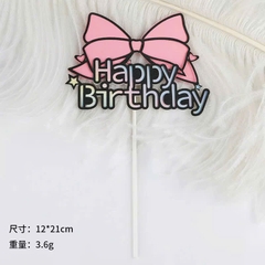 Cây HPBD nơ giấy-hồng chữ đen.
