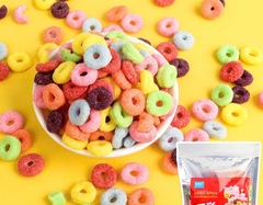 Bột yến mạch (NGŨ CỐC) màu sắc gói 220gam - hình VÒNG TRÒN mix màu.