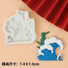 Set 3 khuôn silicon (mây+núi+sóng)9346.